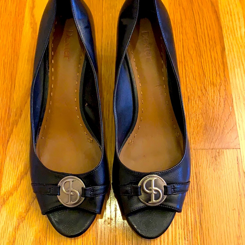 Gently worn peep toe shoes